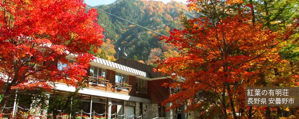紅葉の有明荘